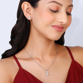 Classic Silver Zircon Set Set.